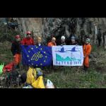 The team at the cave entrance