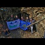 At the lower entrance of the Agia Varvara mine, Dadia